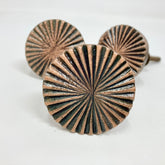Vintage Art Deco Fan Iron Drawer Pull in 2 Sizes, Large & Small. Rustic Cabinet Door Handle Door Knobs
